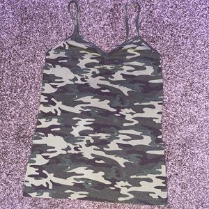 A camo tank top